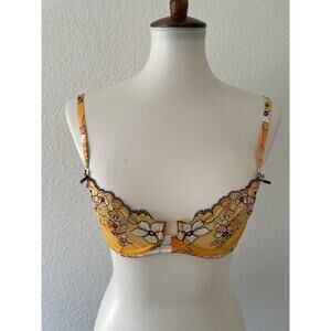 Fenty X Savage Bra Balconette Floral Lace Mod Poppy Retro Lingerie